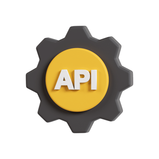 A gear with the word API on it, providing essential SEO services for websites in Lakeland.